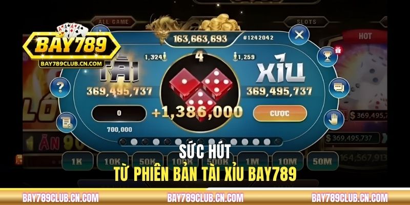 Sức hút từ phiên bản Tài Xỉu BAY789